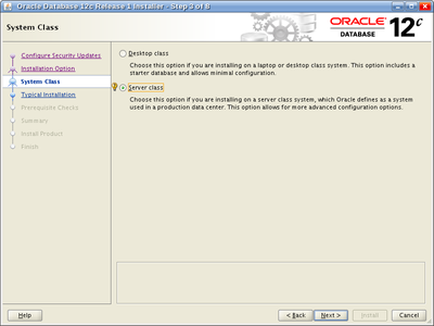 Oracle Database 12c Release 1 Installer - Step 3