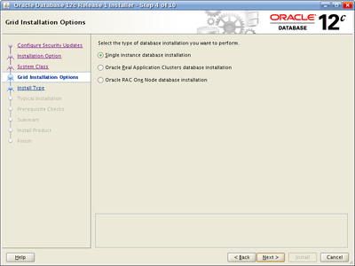 Oracle Database 12c Release 1 Installer - Step 4