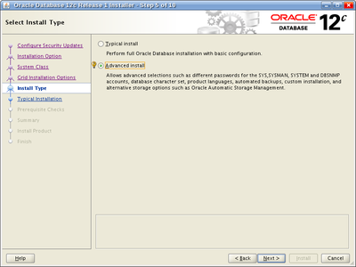 Oracle Database 12c Release 1 Installer - Step 5