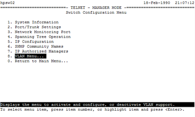 VLAN_Menu